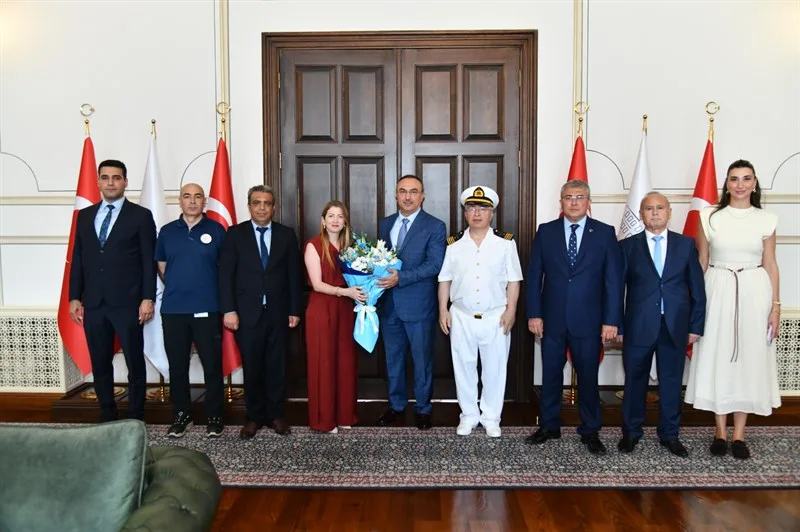 Denizcilik ve Kabotaj Bayramı Münasebetiyle Tekirdağ Bölge Liman Başkanı Vali Soytürk’ü Ziyaret Etti