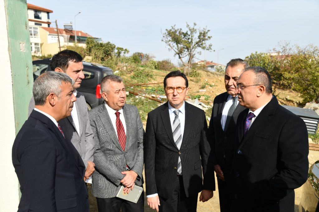 Vali Soytürk Yapım Süreci Devam Eden 57. Alay Anadolu Lisesinde İncelemelerde Bulundu